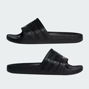Adidas Adilette Shower Slides Black On Black Mens‎ 9 Womens 10